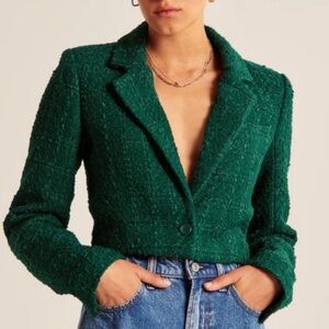 Abercrombie & Fitch - Tweed Cropped Blazer - Size XS